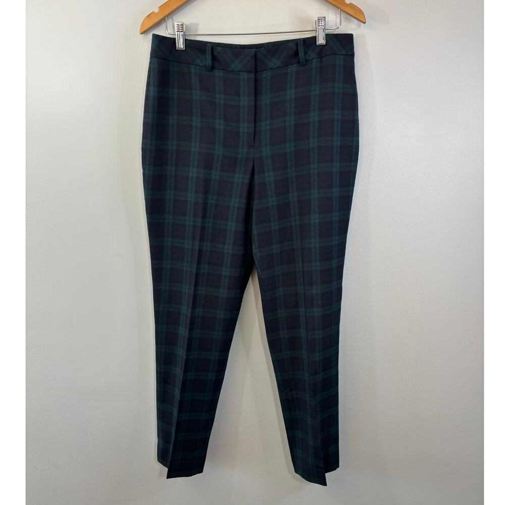 Talbot's Women's Heritage Tartan Wool Blend Ankle Pant Size 8